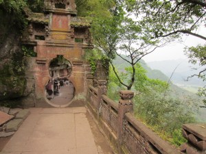 Old stone doorway at the Taoist temple