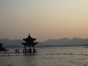 Sunset over West Lake, Hangzhou