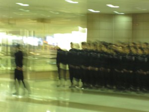 Sorry for the blurry picture of police cadets, I was nervous about whether it was okay to snap photos of them so I didn't stop or adjust the flash