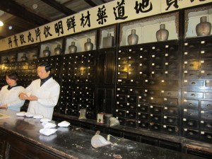 Old-fashioned Chinese apothecary