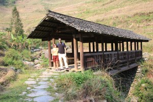 Traditional wooden bridge