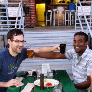 Presenting pale ale and dark ale.