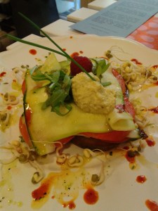 Raw lasagna at Rayen Vegano