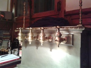 Old-fashioned vermouth taps.